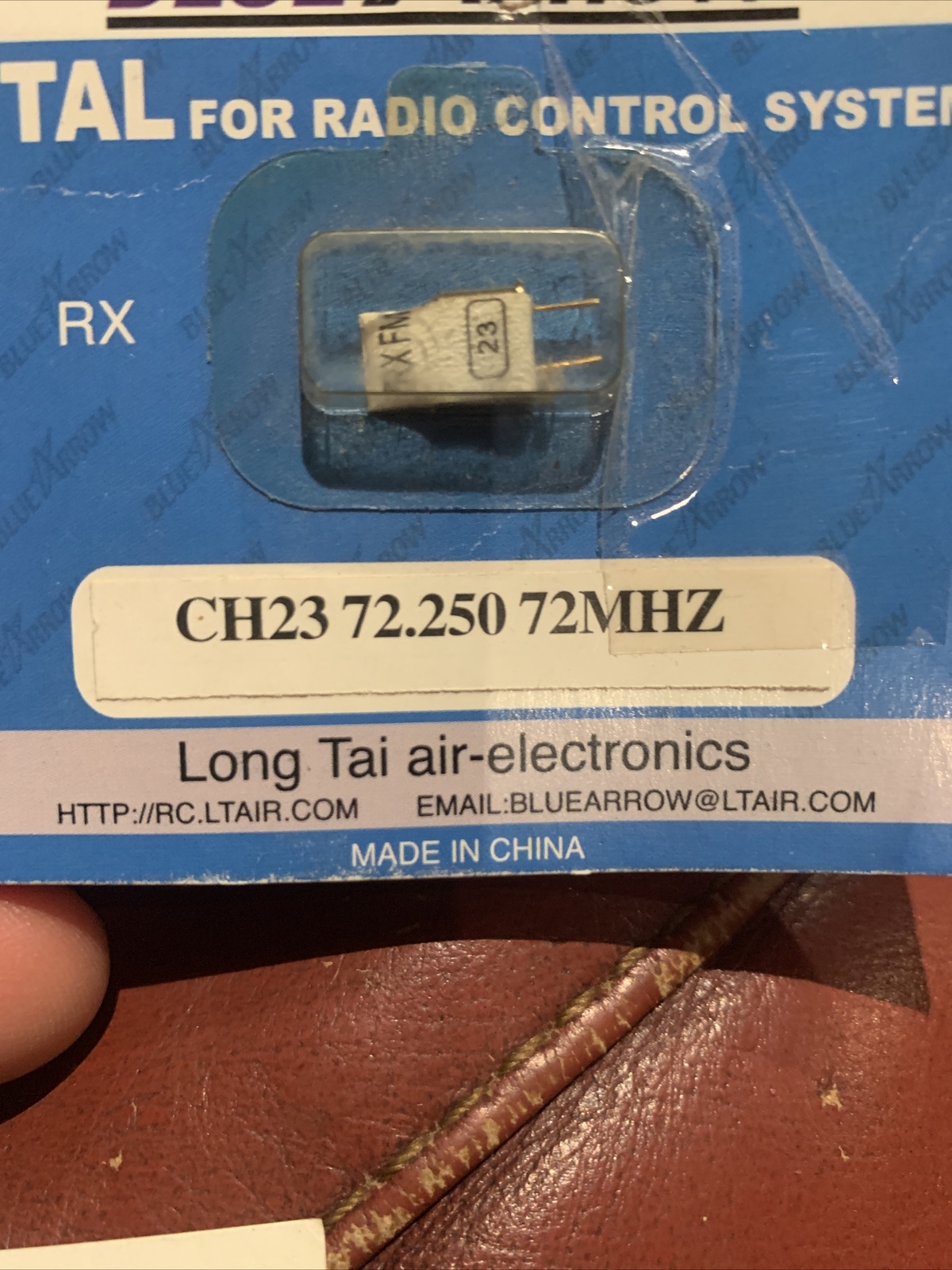 BLUE ARROW Micro FM Receiver Crystal: UM-5 72Mhz CH23 Frequency 72.250
