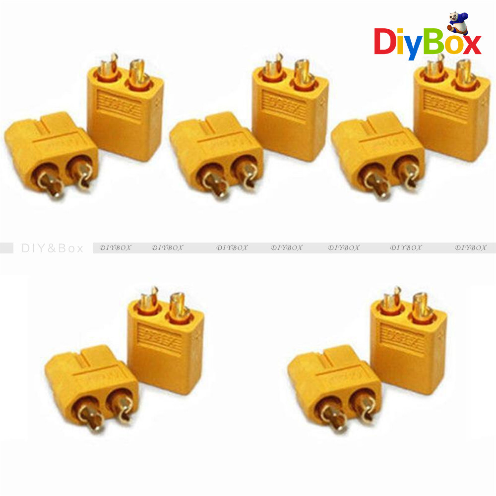 Lots 20Pcs 10 Pairs XT60 Male+Female Bullet Connectors Plugs for RC Lipo Battery