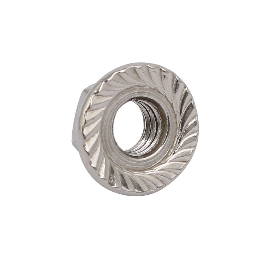 4pcs M6x1mm Pitch Metric Thread 304 Stainless Steel Left Hand Hex Flange Nut