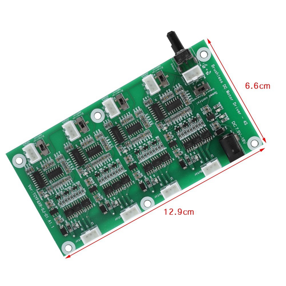 4 Channels Brushless Motor PWM Multi Level Protection Brushless Motor Speed