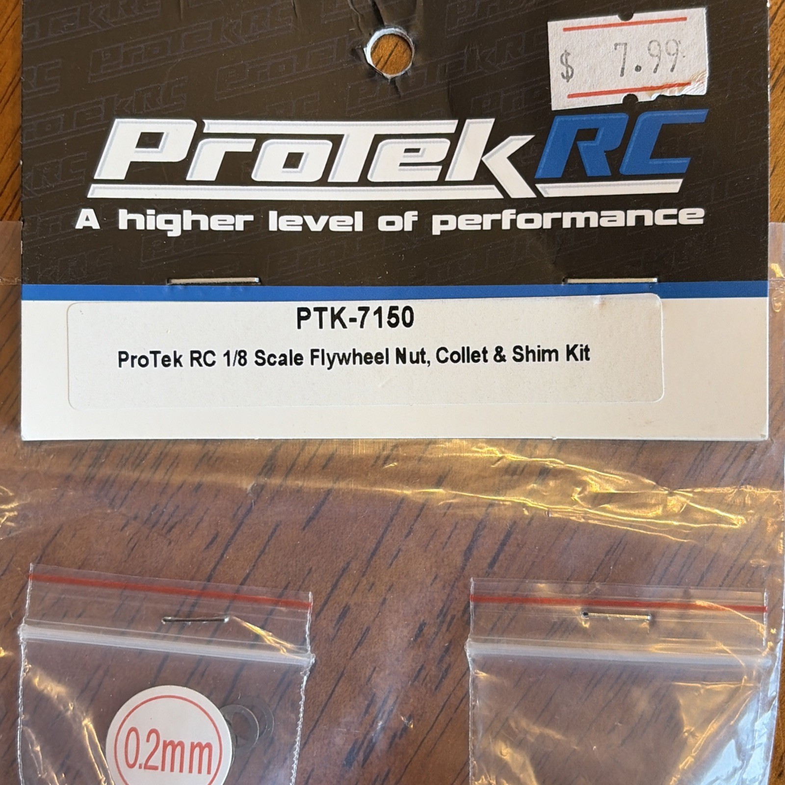 ProTek RC 1/8 Scale Flywheel Nut, Collet & Shim KitPart#: PTK-7150