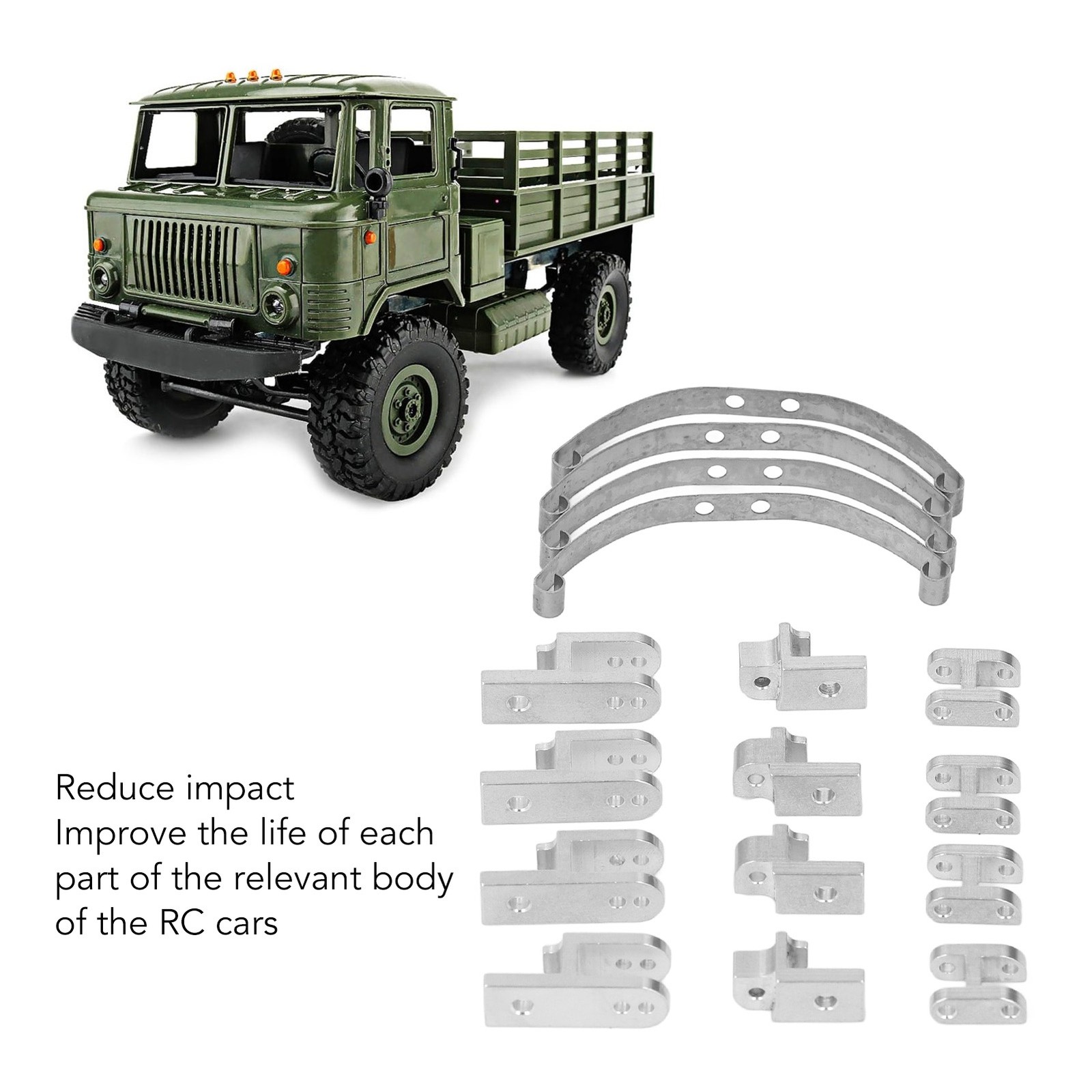 N- RC Leaf Spring Suspension Alluminum Alloy Leaf Spring Suspension Bar For WPL