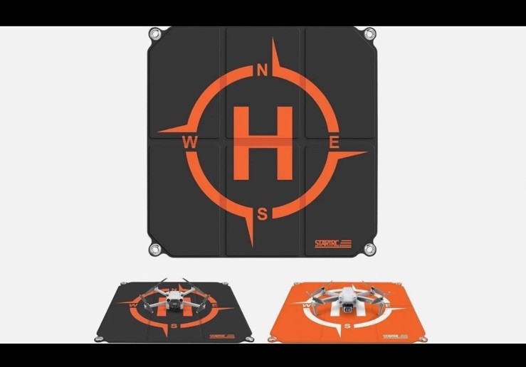 STARTRC Drone Landing Pad Pro Universal Waterproof Portable Orange & Gray 55CM