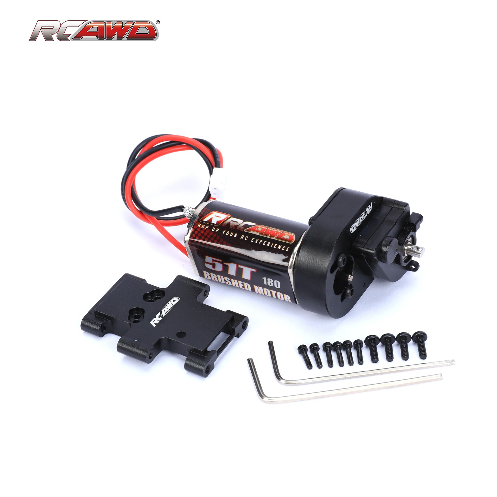 180 Brushed Motor 51T Transmission Assembled for 1/18 FMS EAZYRC ROC Hobby Parts