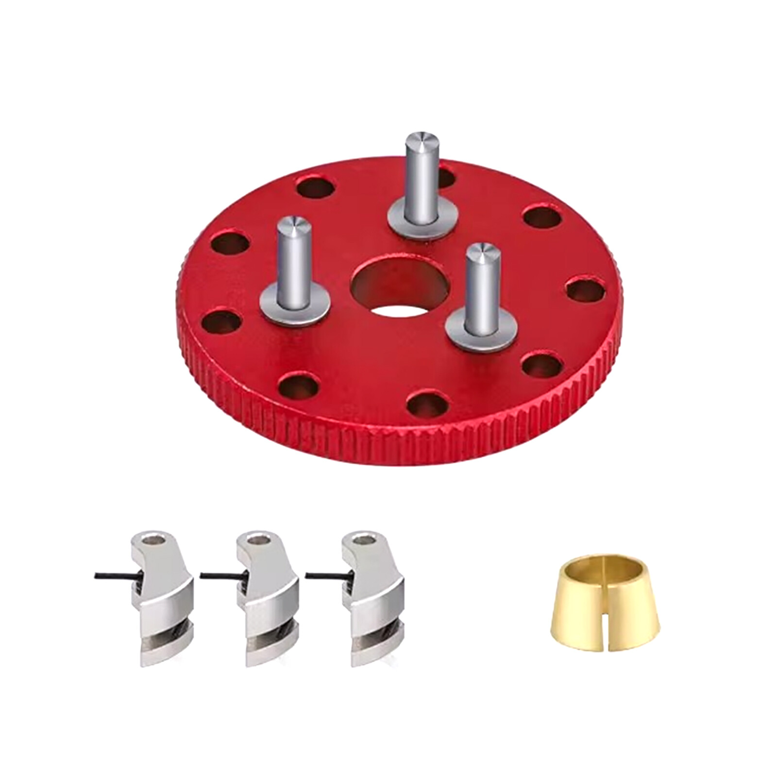 1 Set Aluminum Clutch Flywheel Kit For TRAXXAS 1/10 Nitro/Stampede RC Car Red