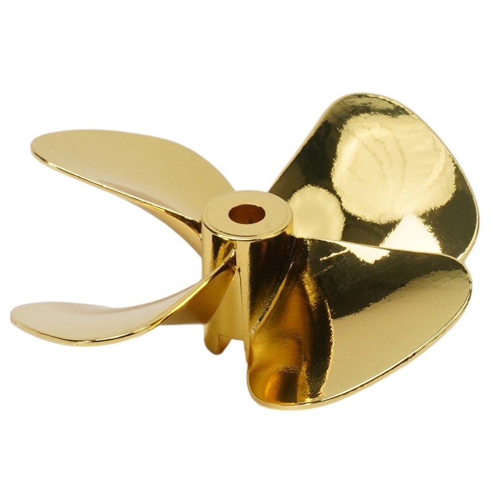 RC Boat Model55/60mm Metal Propeller 4-Blades4mm Shaft Prop For Marine ROV Alloy