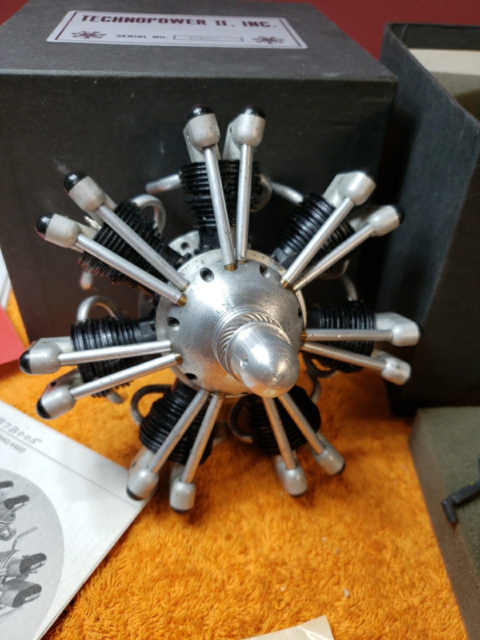 Technopower II Inc. Techno Power 7 Cylinder 4C RC Classic Radial Motor