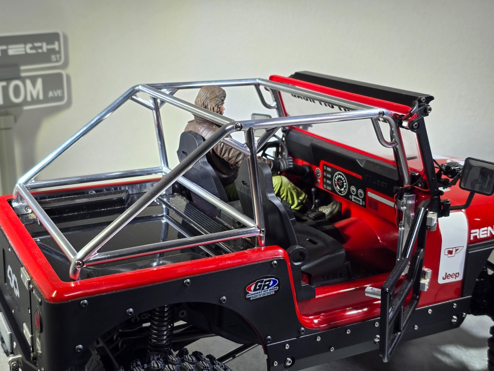 H-TECH RC CNC Aluminum Roll Cage for Axial SCX10 III CJ-7 [AXI03008]