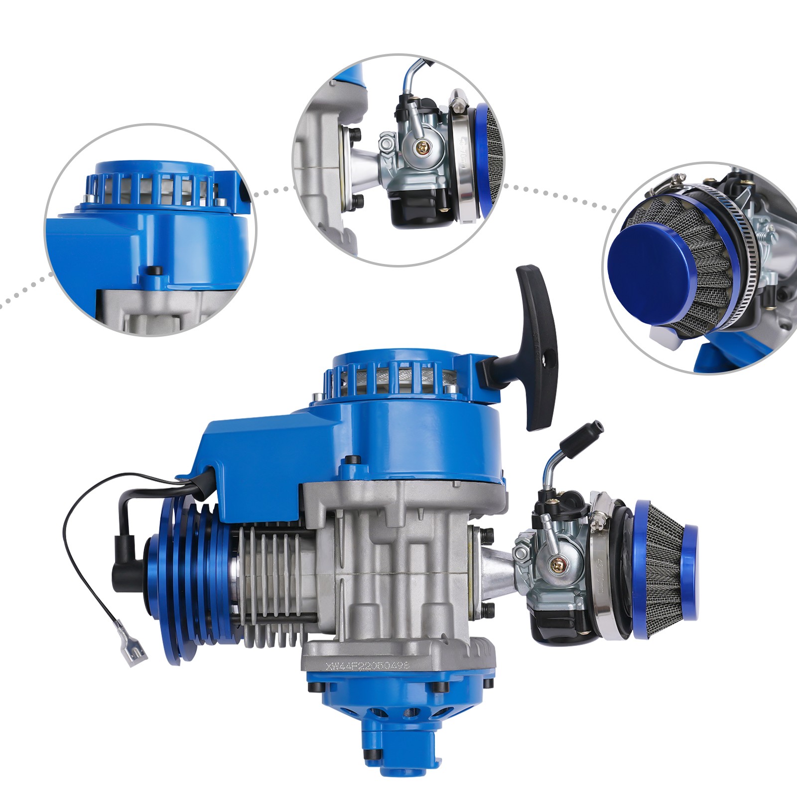 2-Stroke High Performance Engine Racing Motor for 49cc 50cc Pocket Dirt