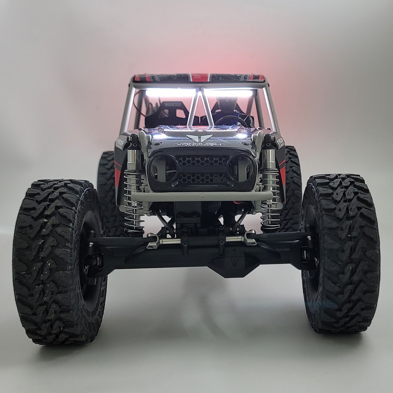 For Vanquish 1/10 H10 Optic RC Front & Rear Roof Lights Lamp Car Upgraded Parts