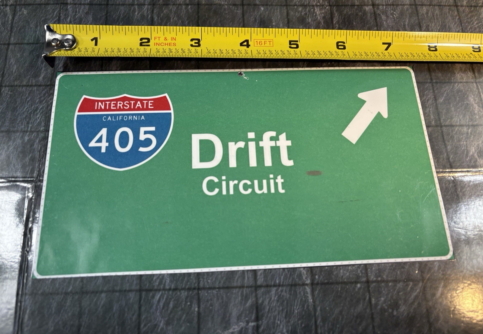 RC Drift Car Track Street Freeway Road Signs Approximate 1/10 Scale.