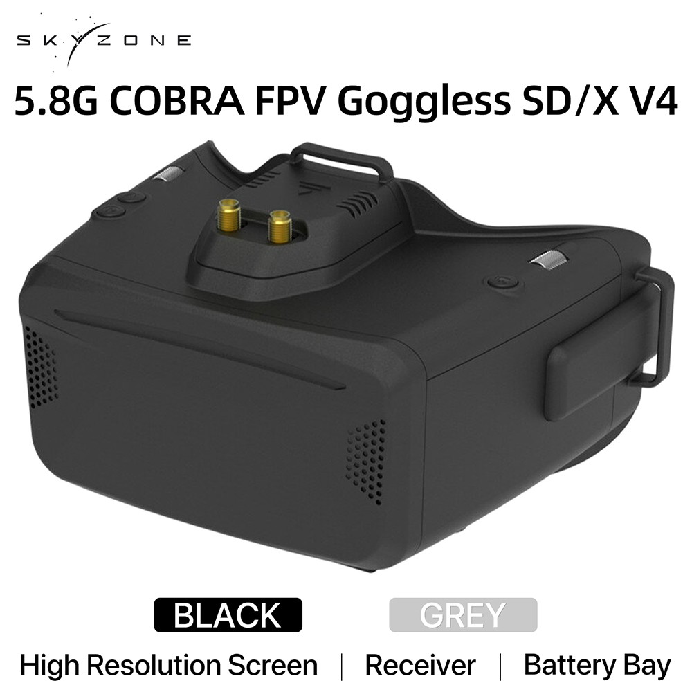 SKYZONE Cobra S / XV 2 800×480 4.3″Cobra / 1280×720 4.1″5.8G 48CH FPV Goggles