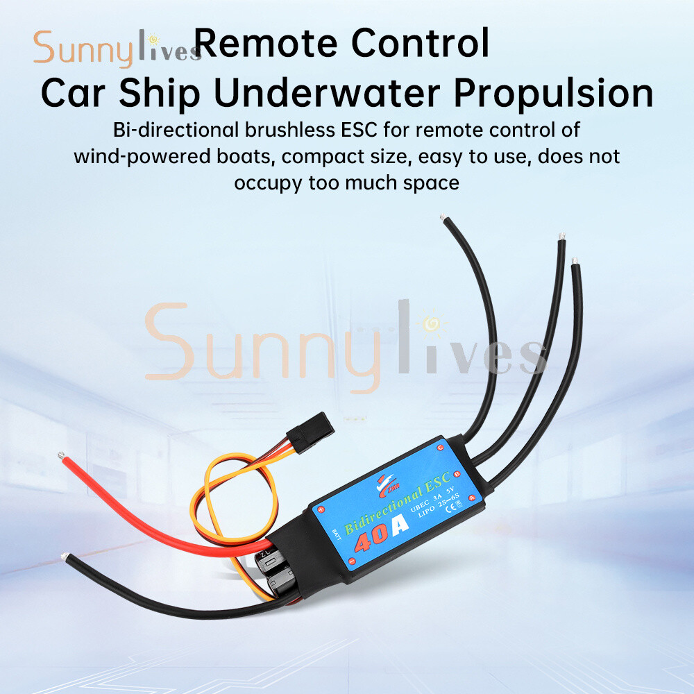 20A/30A/40A/50A Bidirectional Brushless ESC for Remote Control Ship Pneumatic