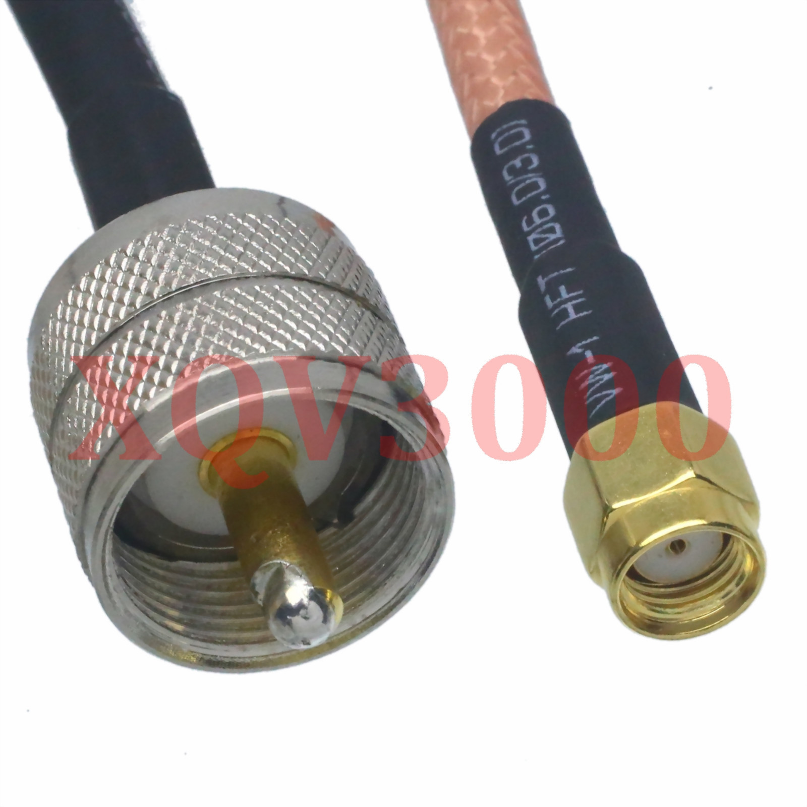 RG142 8inch RF pigtail PL259 UHF male plug pin to RP*SMA male straight Cable