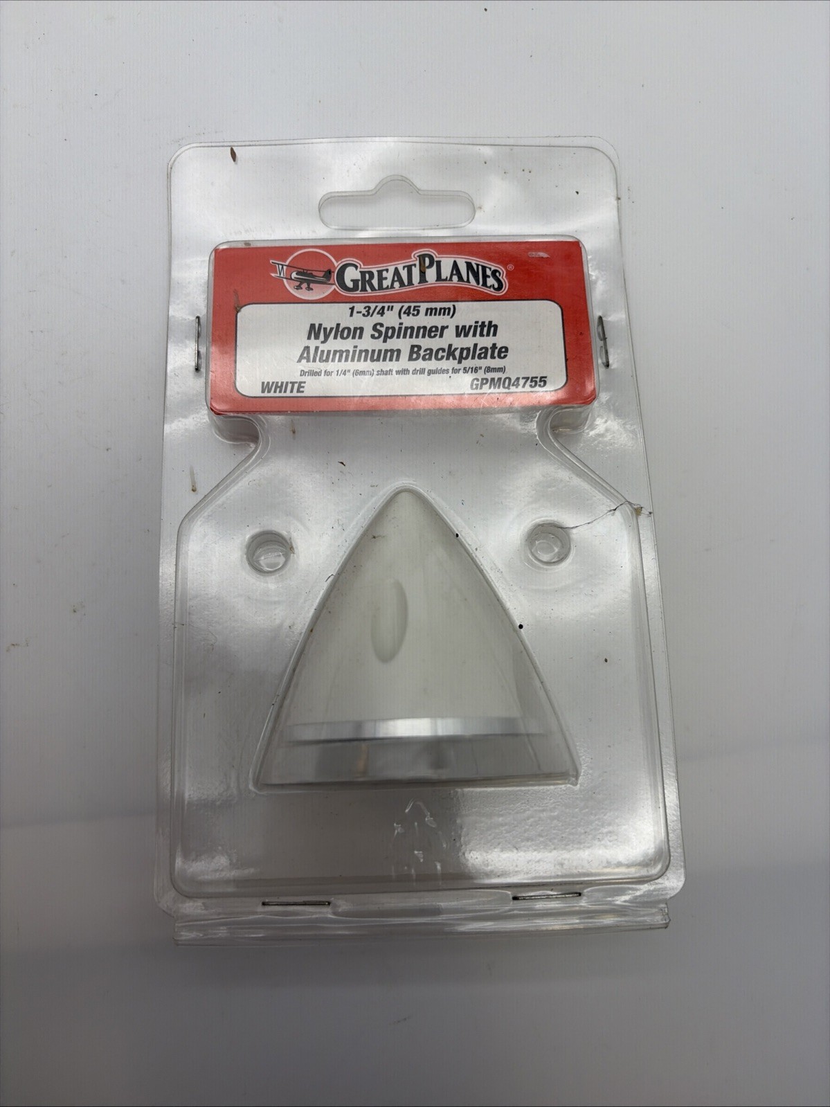 GREAT PLANES 1 3/4″ (45mm) NYLON SPINNER WITH ALUMINUM BACKPLATE GPMQ4755 T13