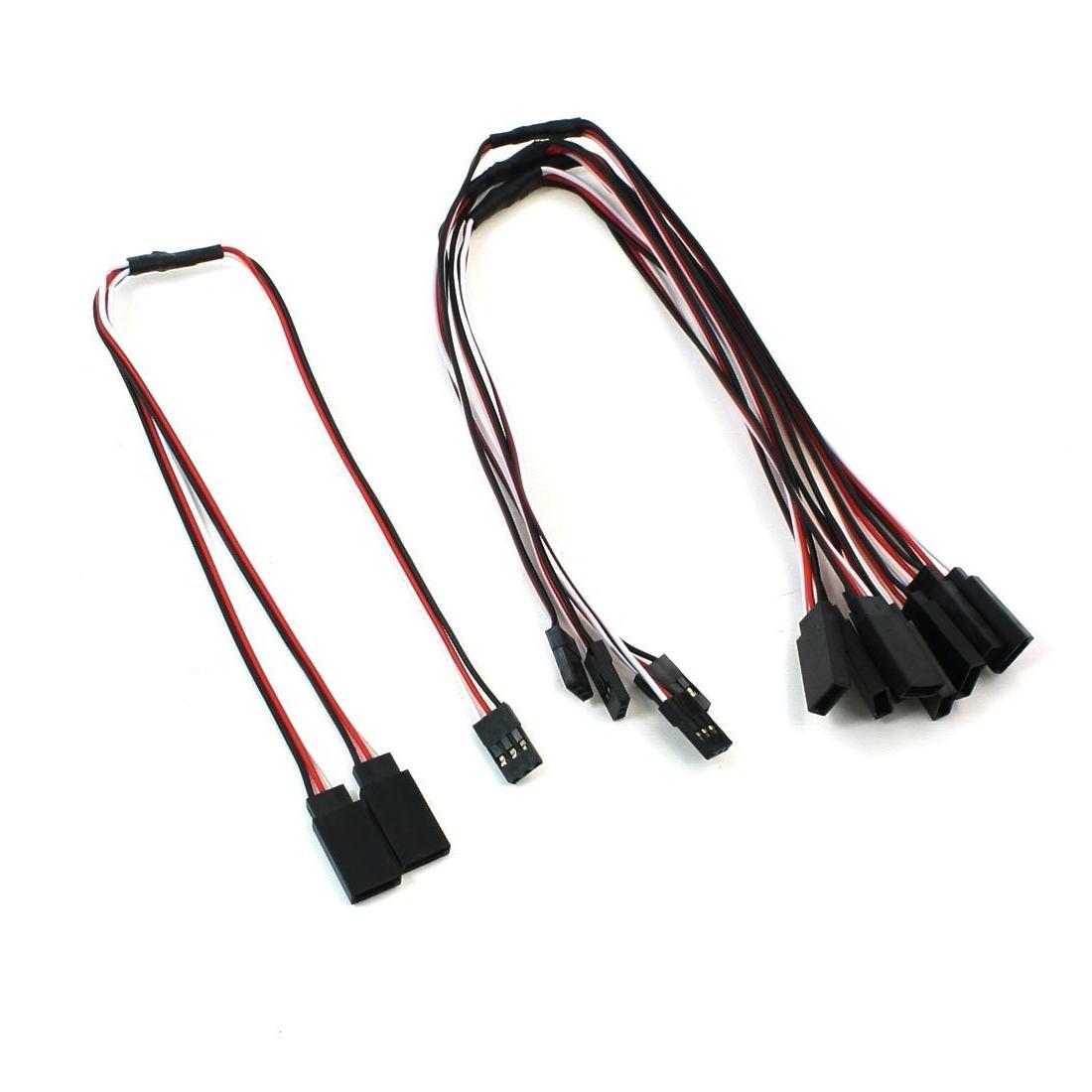 2pcs RC Servo Y Extension Cord Cable Wire 300mm for JR Futaba NEW Z3