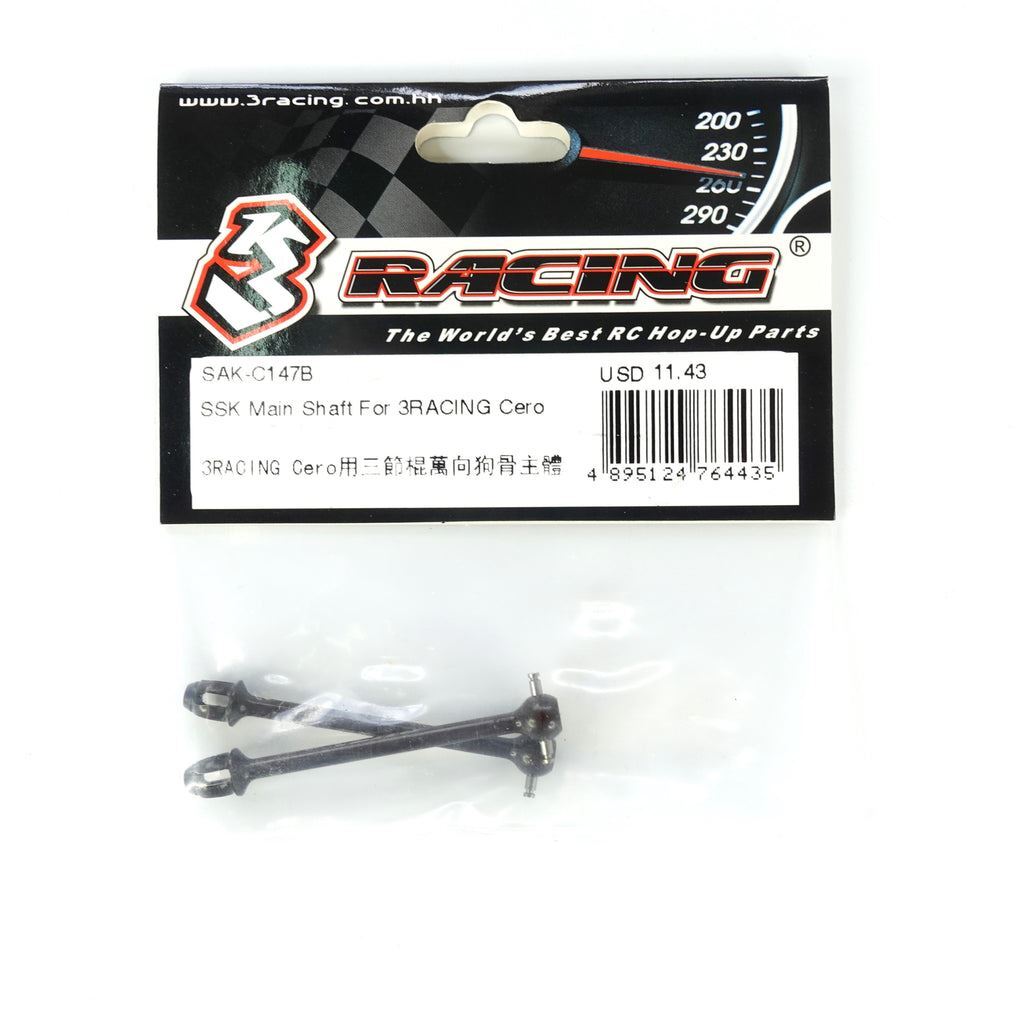 3RACING SAK-C147 SSK CVD Drive Shaft 1/10 RC ULTRA Cero Touring Sport FWD Car