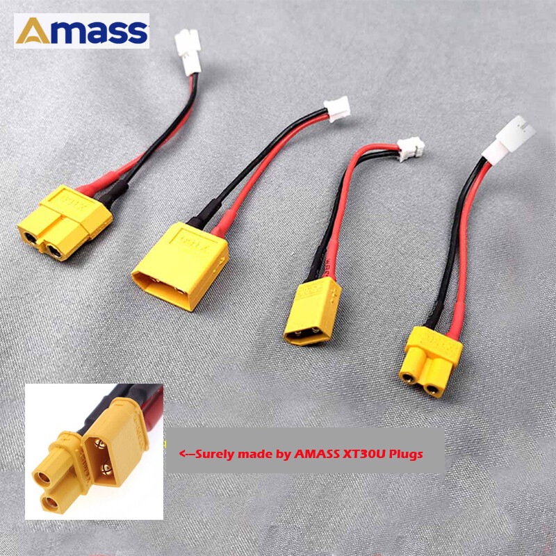 AMASS XT60 Plug to PH2.0 Male Female Connector 22AWG Cable for Toy Drone Battery