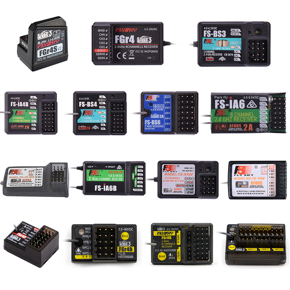 Flysky FGR4S FGR4P FGR4B FS-GR3E FS-R6B FS-iA6 FS-iA6B FS-BS6 FS-R9B RC Receiver