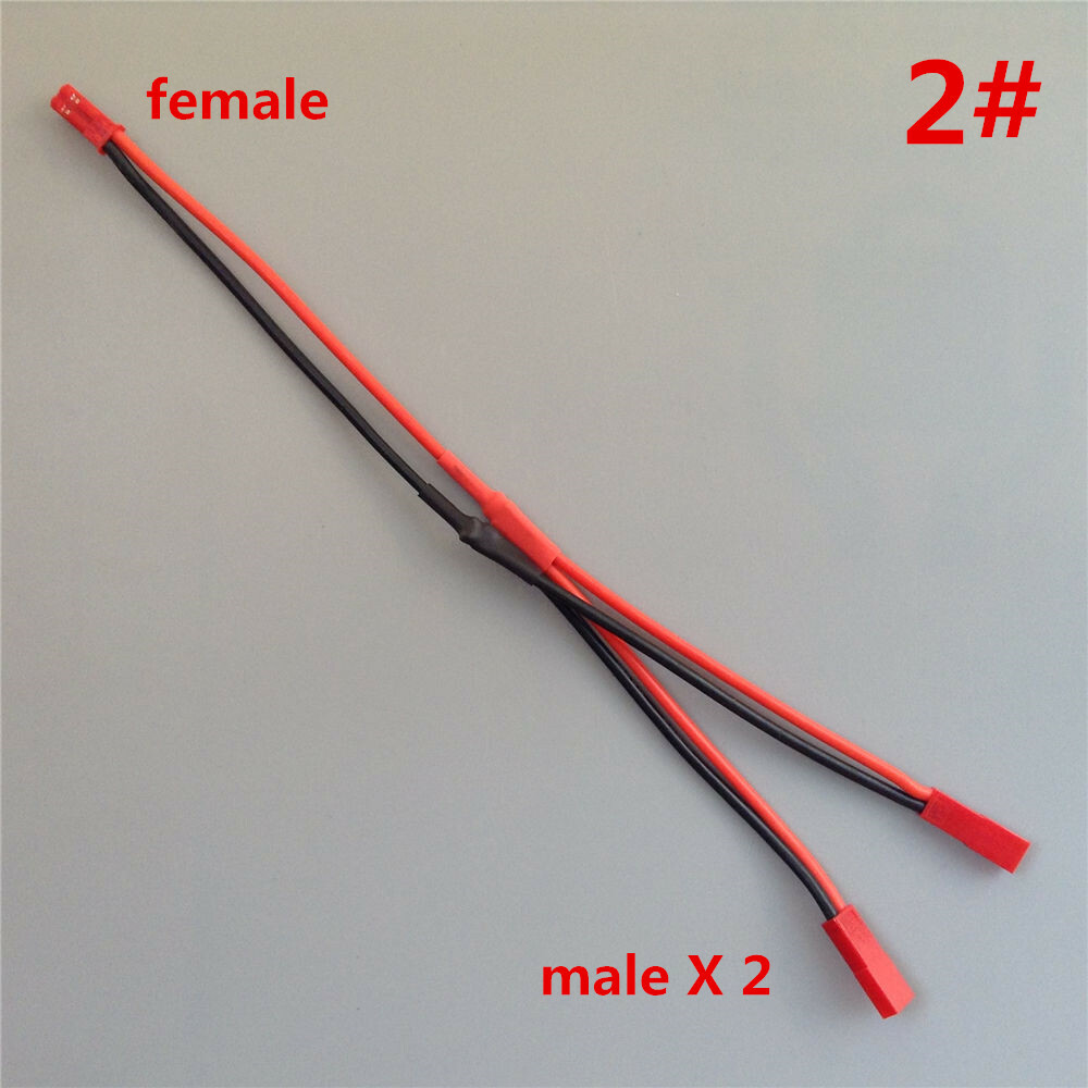 JST One drag two JST 18AWG Silicone Wire Parallel connection Battery EBC
