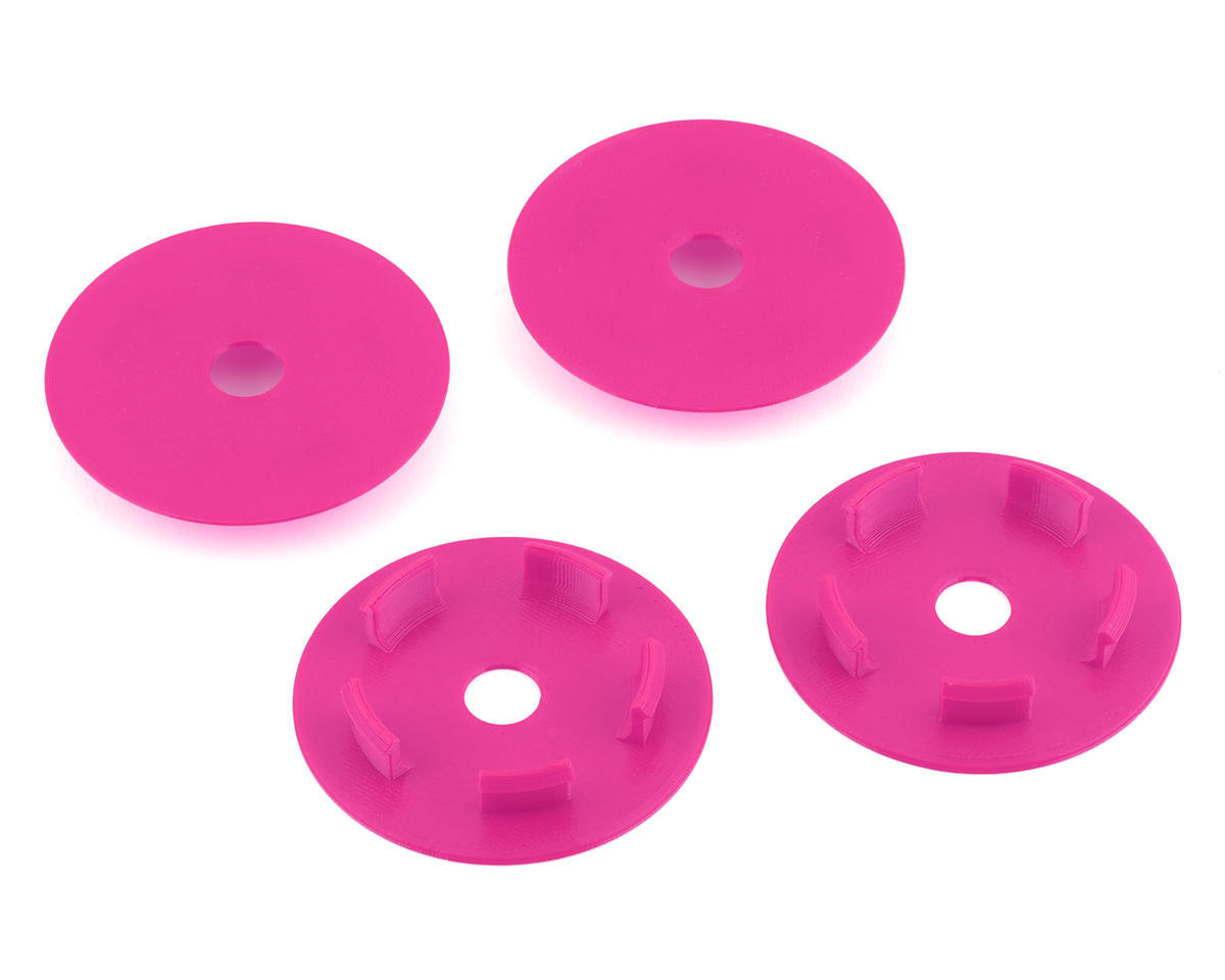 Webster Mods Solid Spoked Wheel Mud Plugs for Traxxas Slash (Pink) (4) [WMTSWDP]