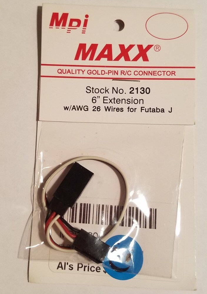 Mpi Maxx 6″ Extension with 26 AWG Wires for Futaba J Rc 2130