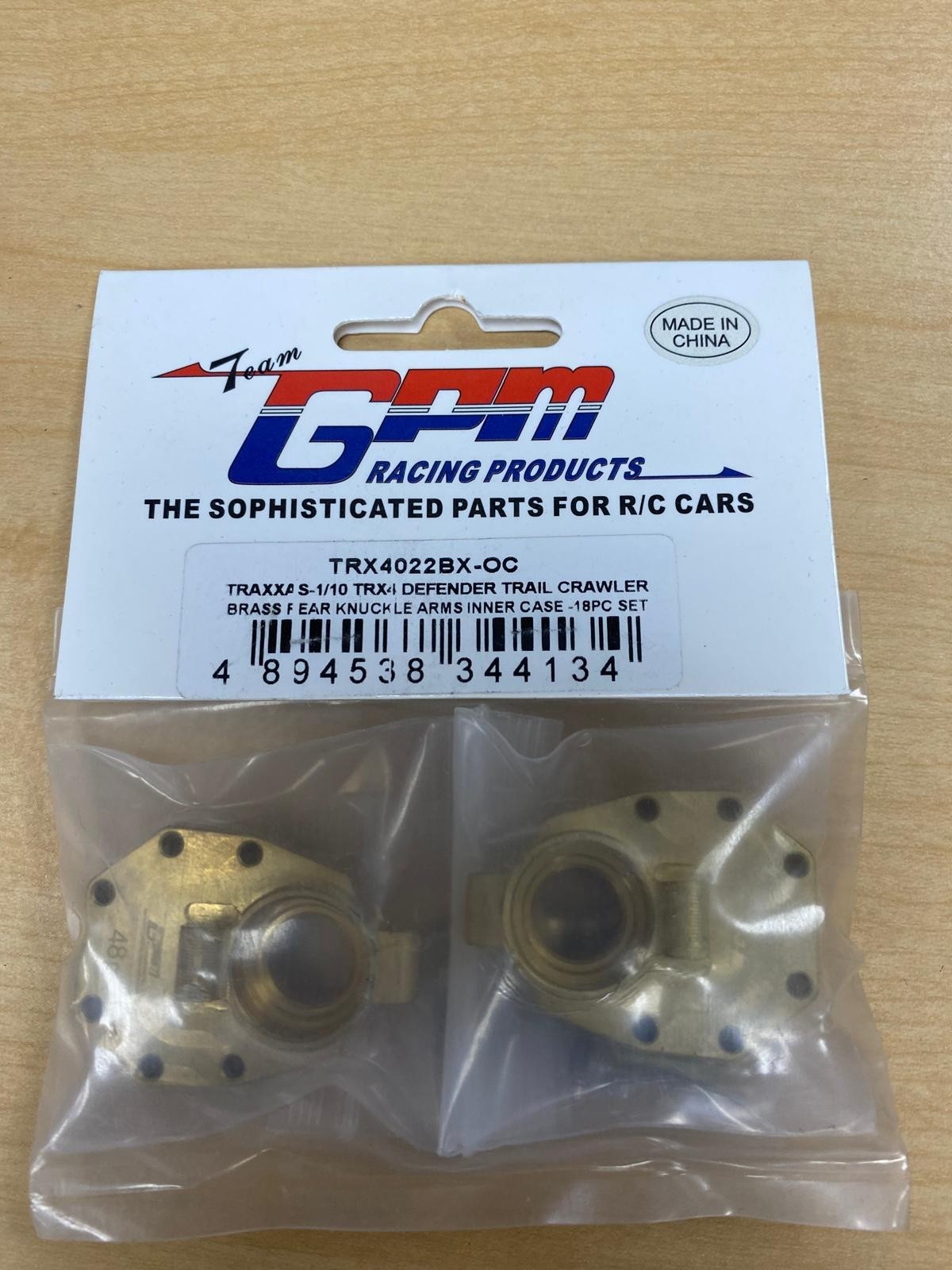 GPM TRX4022BX BRASS REAR KNUCKLE ARMS INNER CASE -48g FOR TRAXXAS RC 1/10 TRX-4