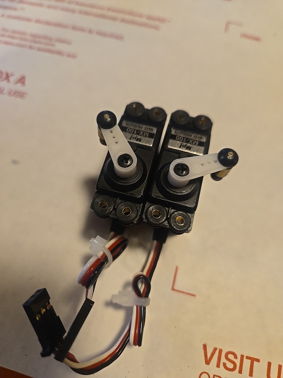 Lot of 2 Maxx Products Mpi MX-100 Servo