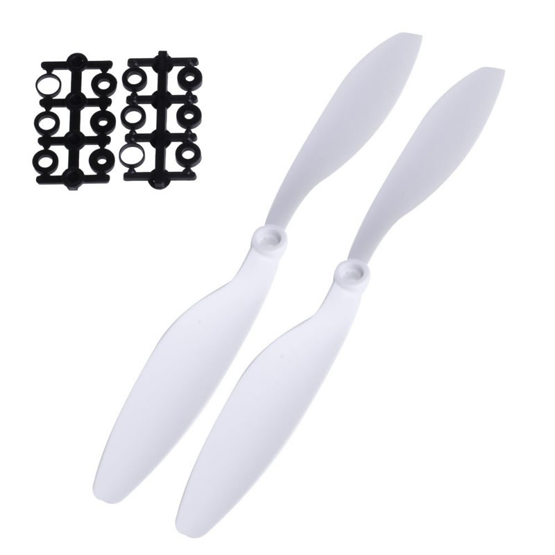 1Pair 1045 10×4.5 CW Propeller CCW Prop For RC Multicopter F450 Quadcopter Black