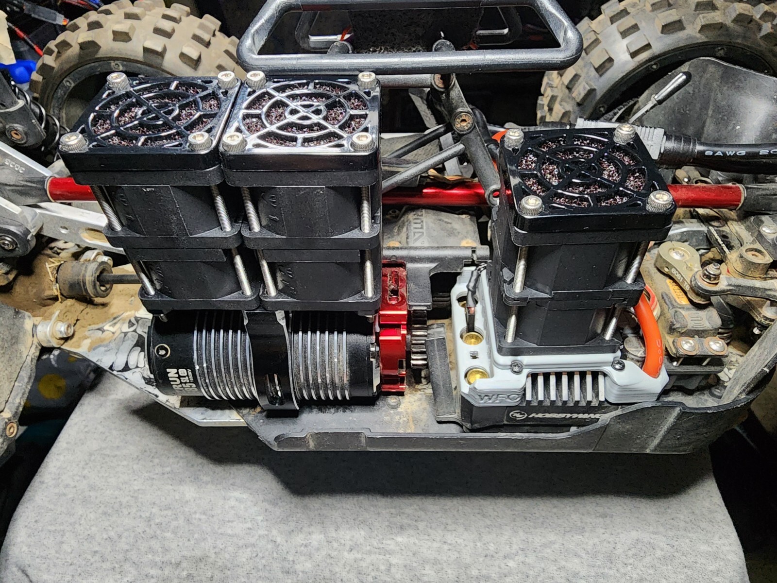 Arrma limitless felony infraction fdual 40mm turbo fans upgrade 1/5 1/8 
