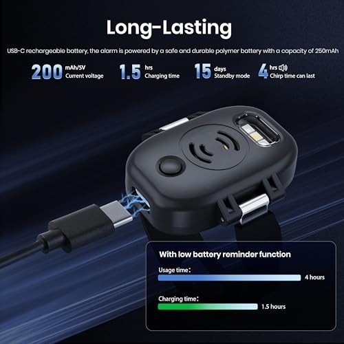 Drone Strobe Light & Alarm Buzzer – Rechargeable LED 120dB for Night Flying, Fit