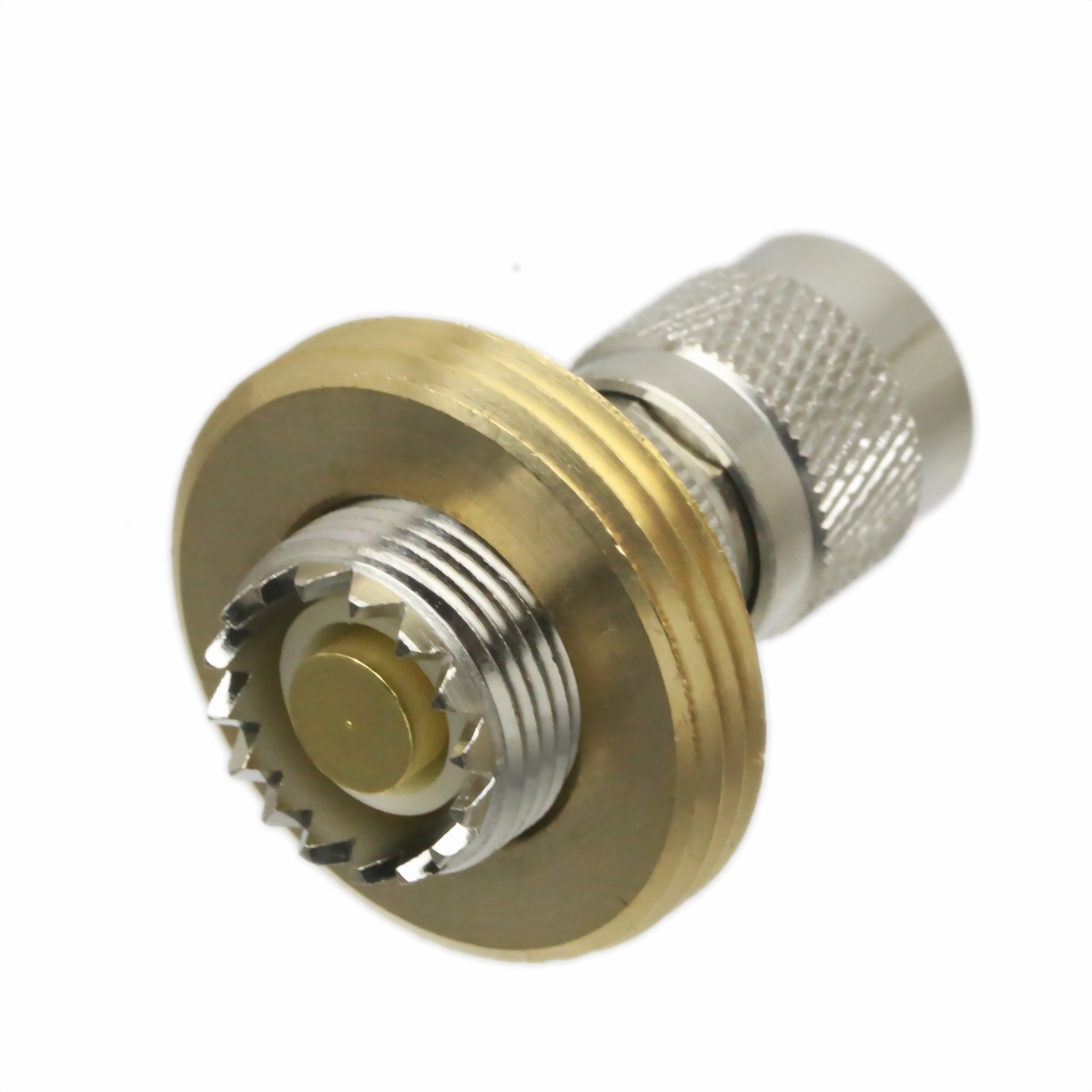 NMO Mount connector 5/8″ hole to TNC male adapter UHF/VHF Antenna Ham Radio moto
