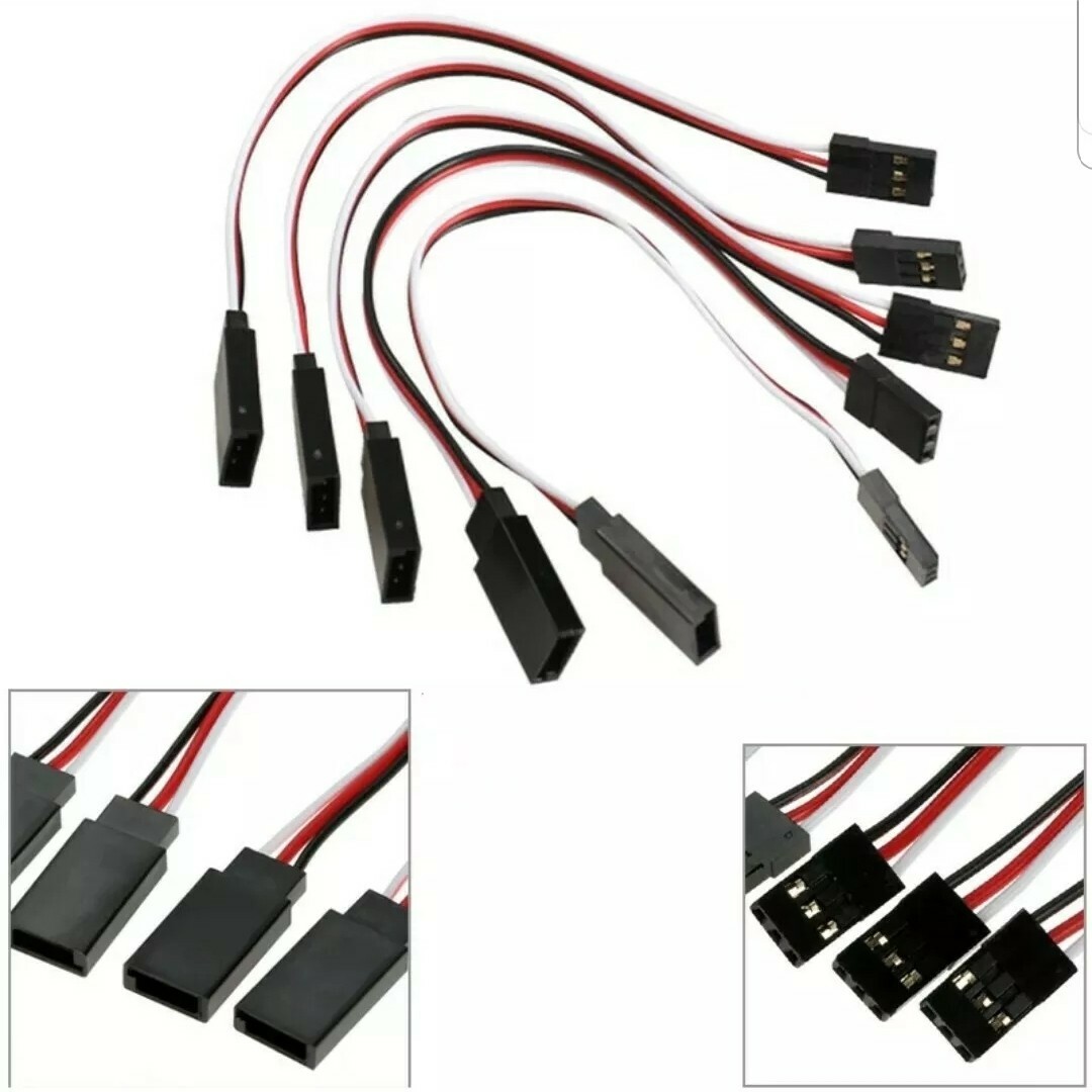 Male to Female Plug Extension Cable Wire for Futaba JR Connector Servo RC UK