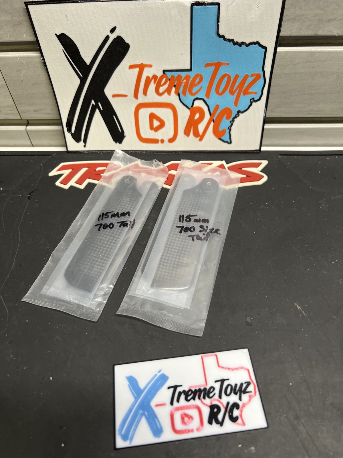 2 Pairs Sets Carbon Fiber Tail Blades 115mm Align SAB Goblin Tron Blade RAIL 700