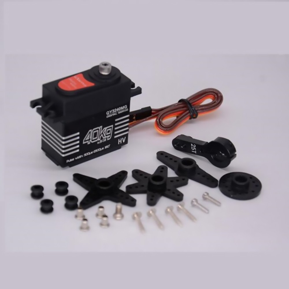 40KG Metal Gear 180° 1/8 1/10 Scale Steering Throttle RC Digital Servo