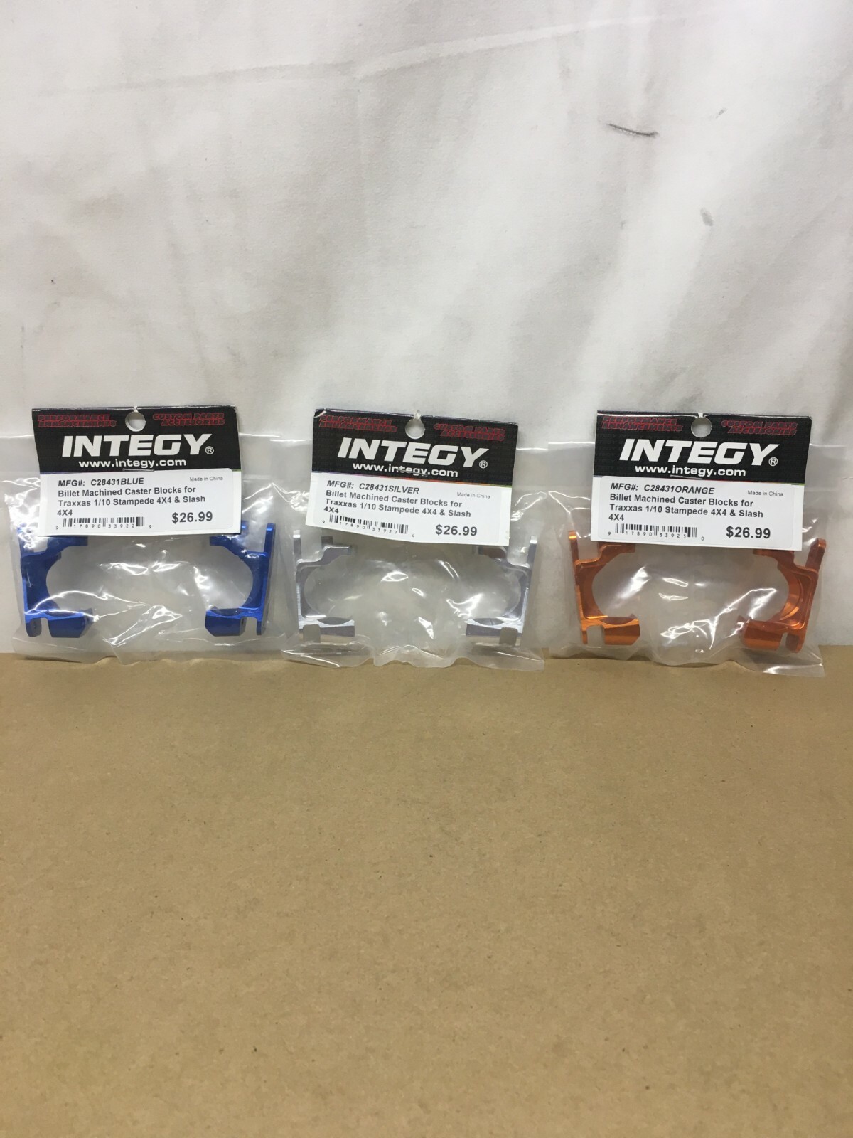 Integy Billet Machined Caster Blocks for Traxxas 1/10 4×4