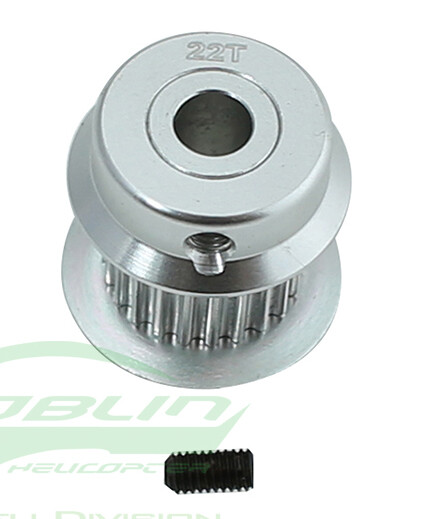 NEW SAB H0501-22-S – Alum MOTOR PULLEY 22T – GOBLIN 380 FREE US SHIP