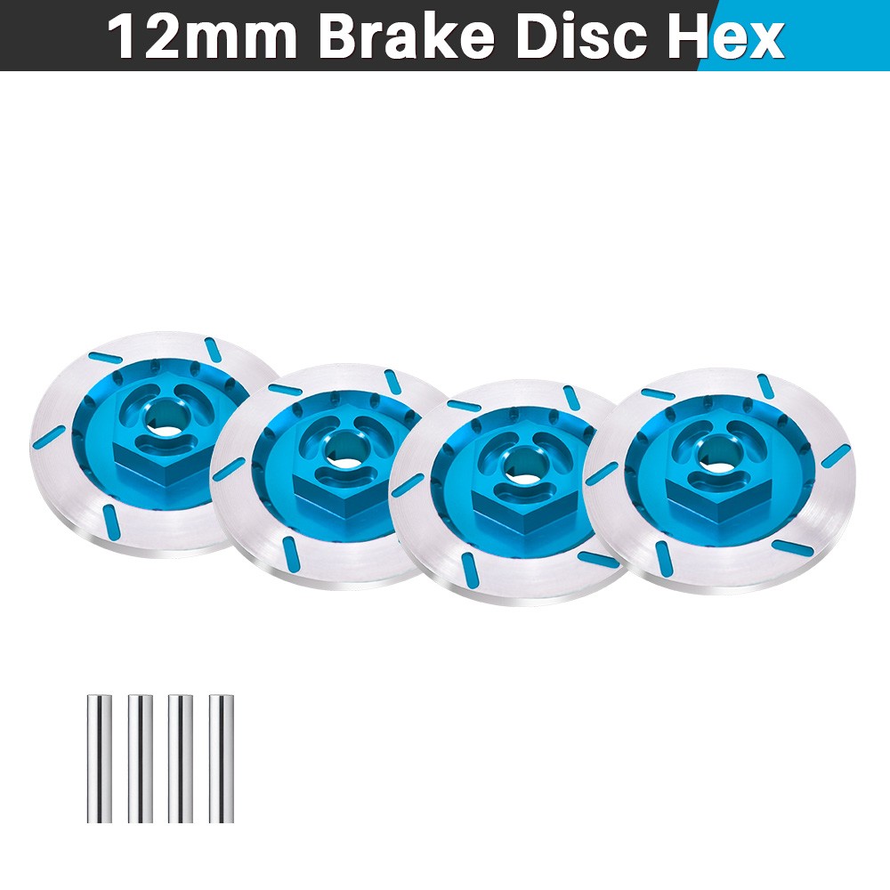 9IMOD 12mm Aluminum Wheel Hub Adapter Brake Disc Style for TT02 RC Racing Car