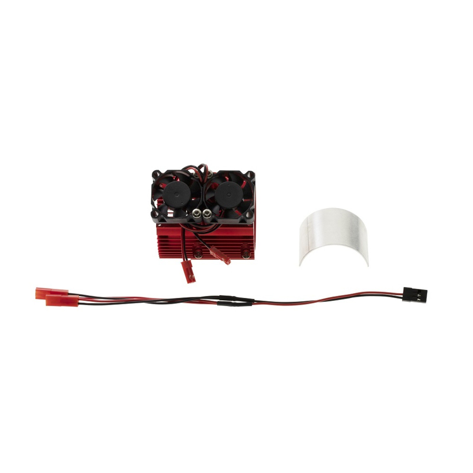 41-43MM Metal Motor Cooling Fan Red Adjustable Radiators for 1/8 1/10 RC Car[