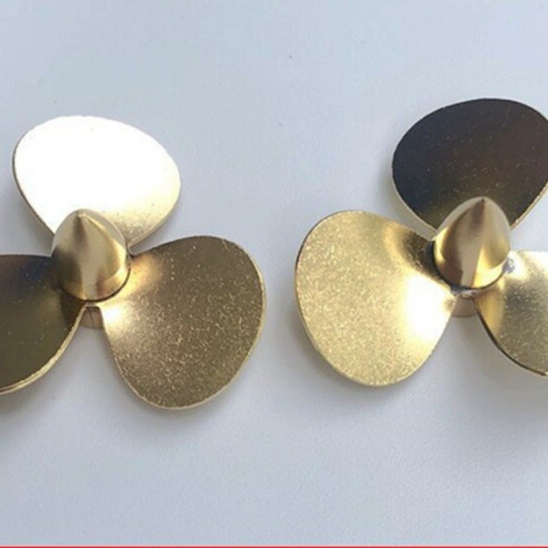 RC Boat Metal Propeller M4 D35/39/50mm 3 Brass Props 4mm Shaft 3 Blades