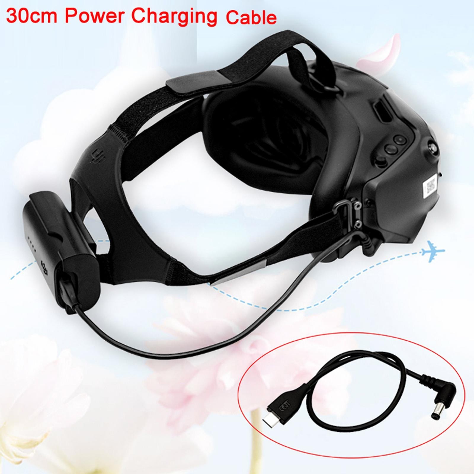 30cm Charging Cable Power Wire Kit For DJI FPV Combo Drone Goggles V2 Glasses