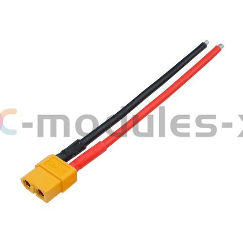 XT60 Male / Female Connectors 10CM Silicone Wire Cable 14 AWG For Lipo RC ESC