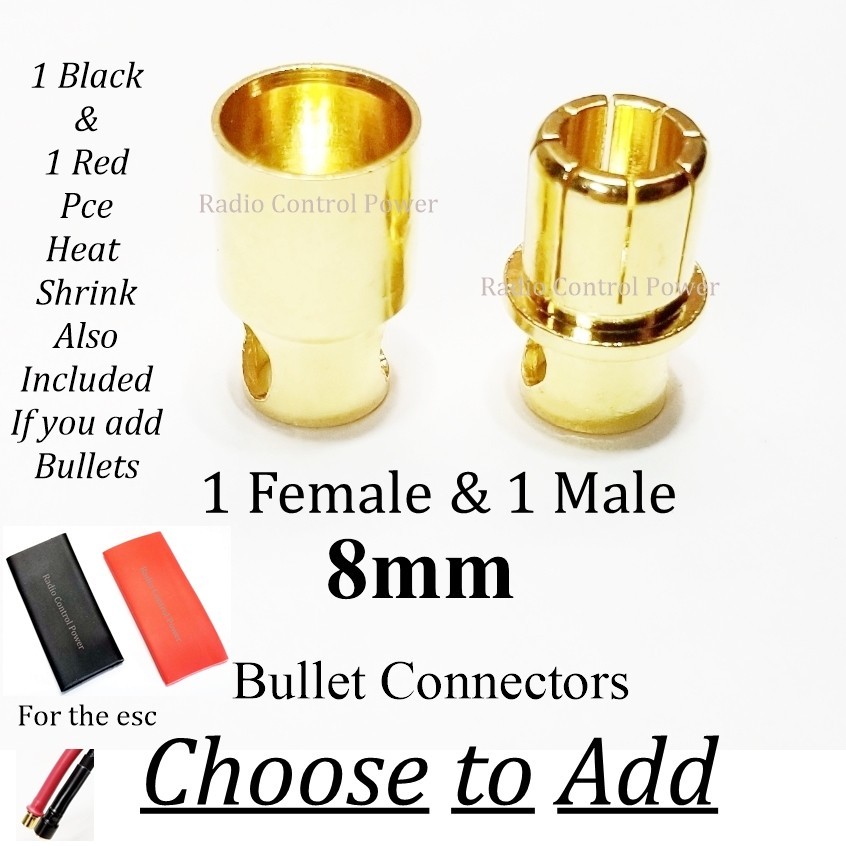 RCP-8mm Bullets To EC5/IC5 Male Connectors Series Harness 10 awg wire
