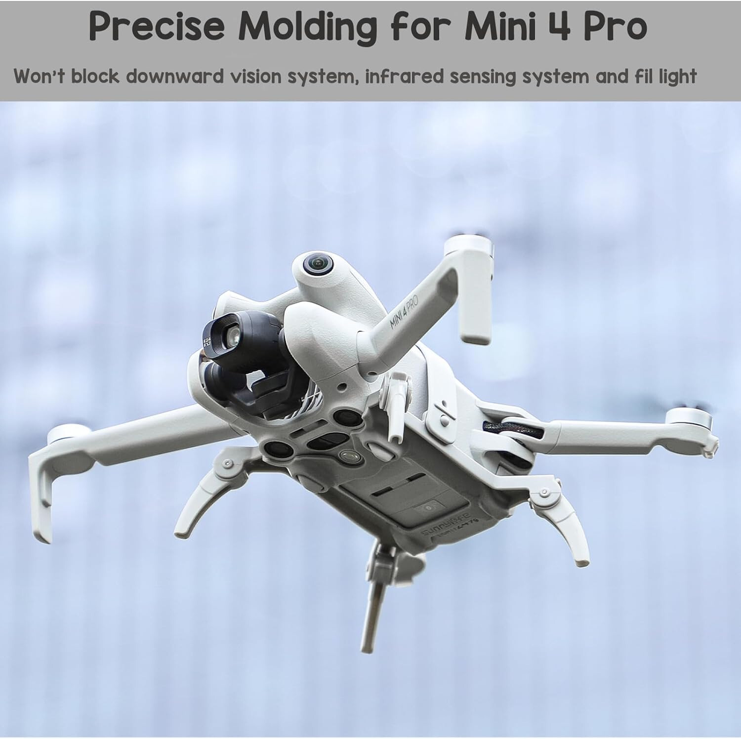 DJI Mini 4 Pro Drone Landing Gear – Folding Spider Legs – Easy Install