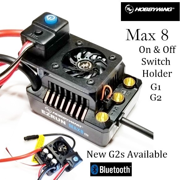 RCP Xtreme Cool ESC On & Off Switch Plates Aluminum or PC