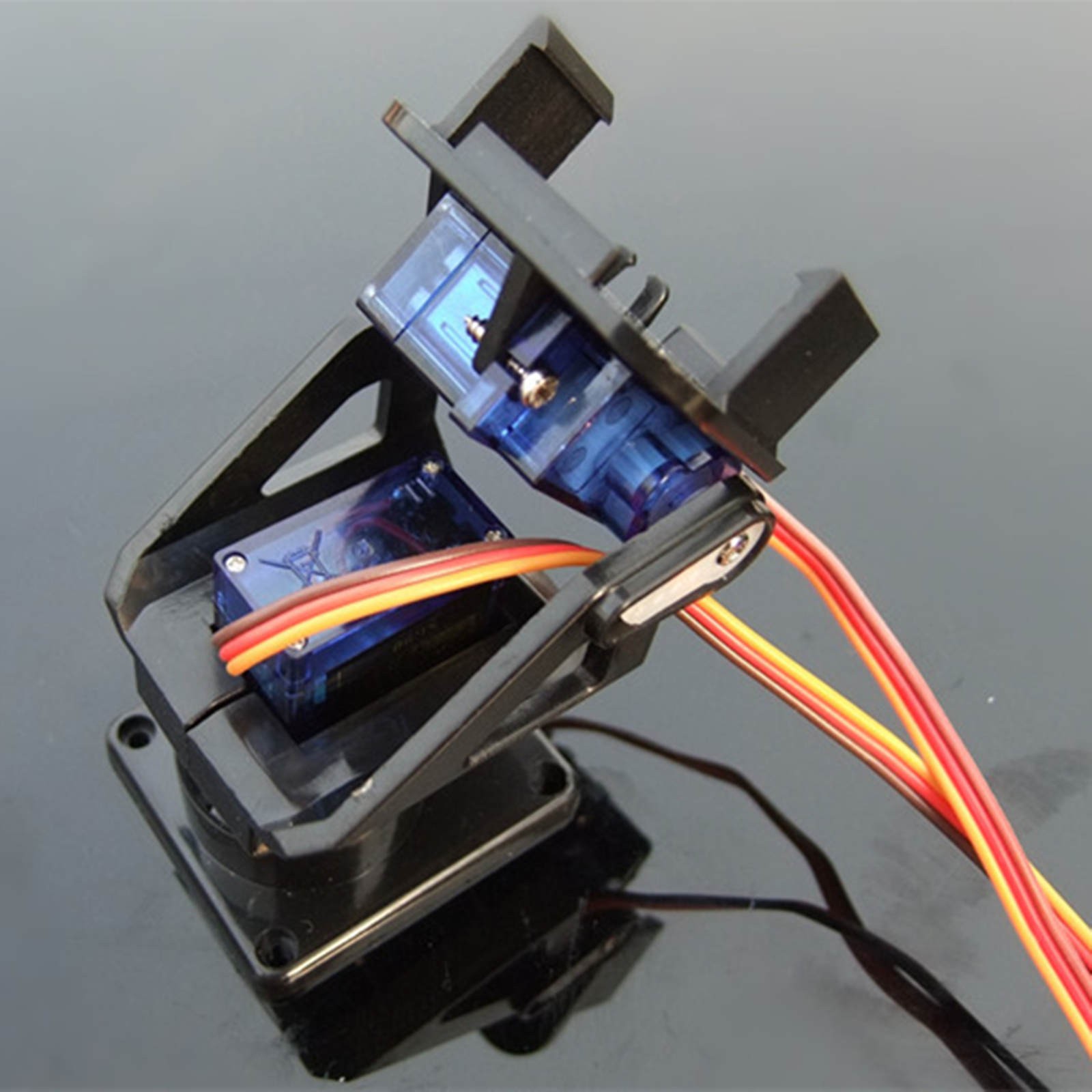 2Pcs Servo With Arm Pan-Tilt 2-Axis Servo Gimbal for FPV Quadcopter Car Plane G