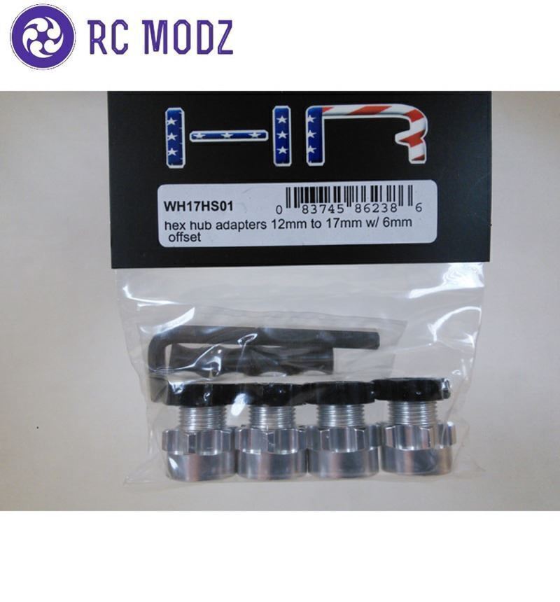 Hot Racing WH17HS01 Aluminum Hex Hub Adapters 12mm to 17mm (6mm Offset)