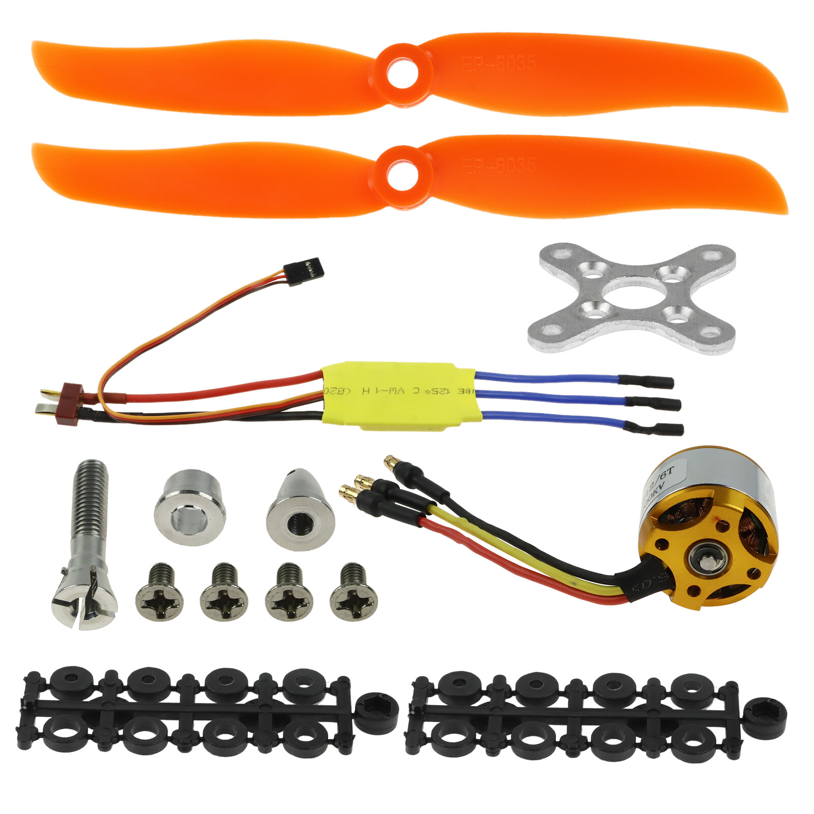 2200KV Brushless Motor 2212-6+Free Mount for RC Plane Helicopter+30A ESC Detect