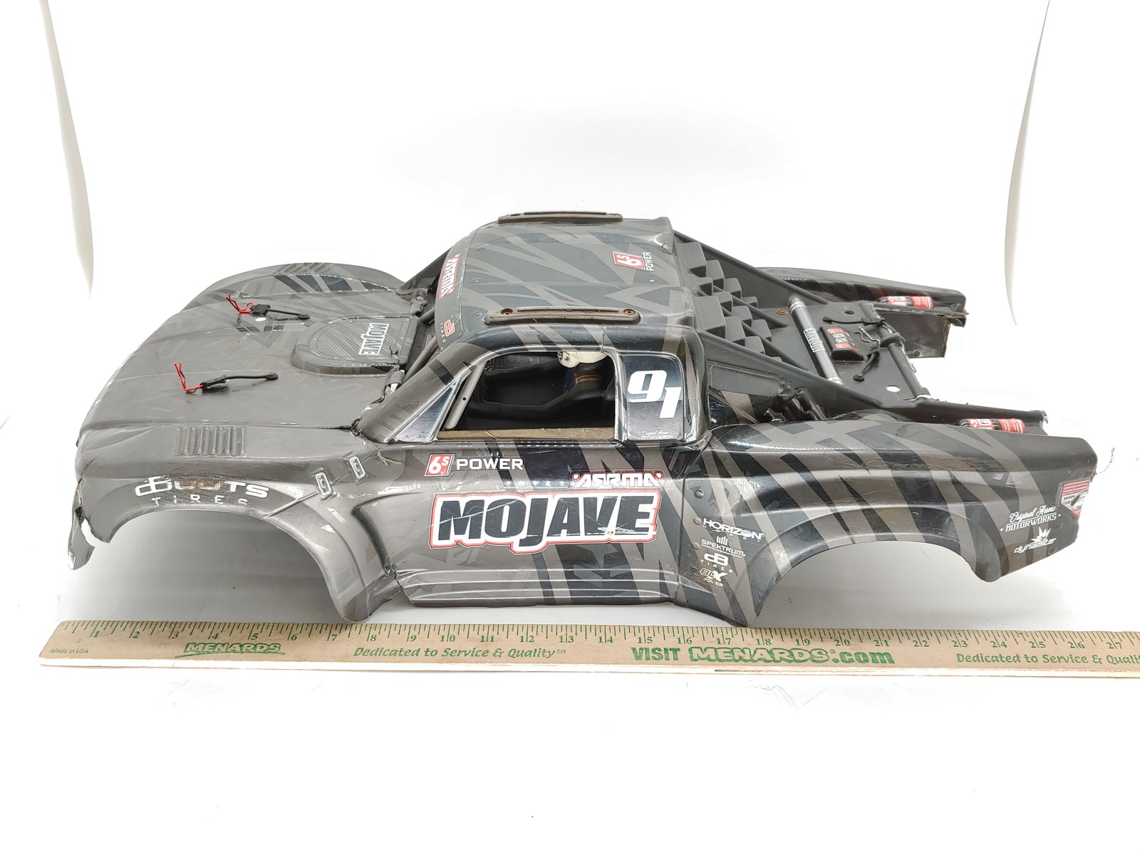 *2-PACK* BASHED Arrma Mojave BLX / EXB 1/7 Trophy Truck Body TWO BODIES !USED!