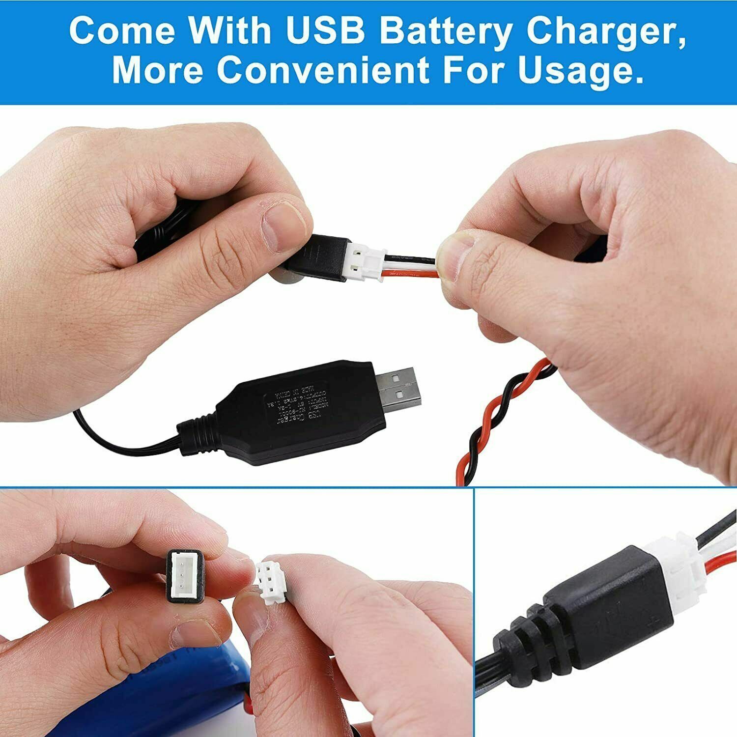 2000mAh 7.4V Li-ion Battery T Plug Battery Charger for RC Truck Buggy Off Road